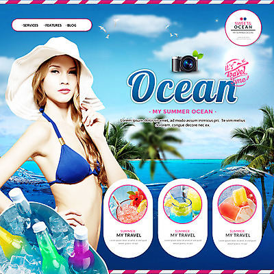 PSD 외국인 템플릿 여자 음료 웹템플릿 이벤트페이지 한명 이벤트 20대 성인 해변 여름 여름휴가 바캉스 비키니 야자수 카메라 휴양지 튜브 성인여자만 이미지템플릿 나무 1 계절 수영복 바다 휴가 사람 인종 청년 전자제품 장소 페이지 여자만 성인만 파일형식 여름_계절