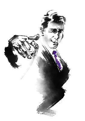 PSD 남자 일러스트 비즈니스 캘리그라피 한명 정장 손짓 상반신 성인 비즈니스맨 국내일러스트 1 옷 모션 사람 직장인 파일형식