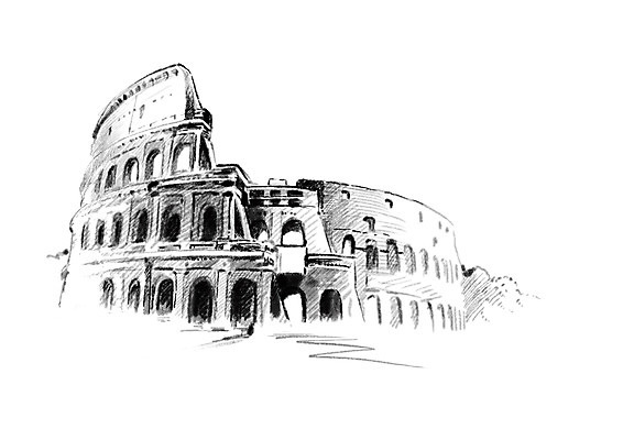 PSD 건축물 해외여행 일러스트 캘리그라피 서양건축 사람없음 관광지 이탈리아 도시 스케치 콜로세움 국내일러스트 해외 건축 유럽 여행 해외건축 미술 로마 파일형식