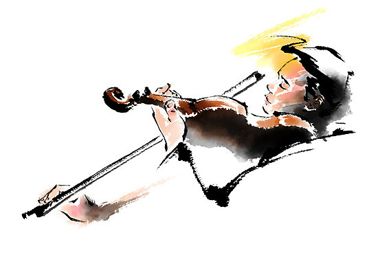 PSD 여자 음악 연주 일러스트 캘리그라피 문화예술 한명 상반신 성인 바이올린 바이올리니스트 바이올린활 국내일러스트 1 현악기 사람 연주자 파일형식