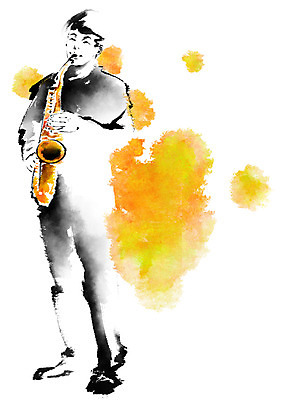 전신 PSD 남자 음악 연주 일러스트 캘리그라피 문화예술 한명 서기 성인 색소폰 국내일러스트 1 모션 사람 목관악기 파일형식