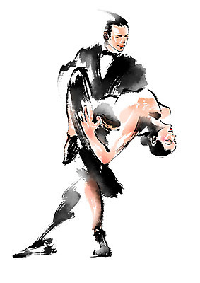 전신 PSD 여자 남자 일러스트 캘리그라피 문화예술 서기 성인 두명 춤 커플댄스 탱고 국내일러스트 모션 사람 파일형식