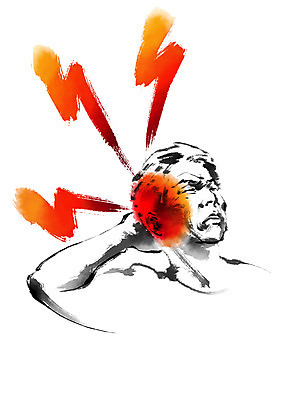 PSD 노년 남자 일러스트 캘리그라피 의학 건강 한명 상반신 성인 고통 질병 국내일러스트 1 감정 사람 파일형식