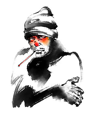 PSD 모자 남자 일러스트 캘리그라피 의학 건강 한명 상반신 성인 질병 온도계 체온계 물기 감기 오한 국내일러스트 1 잡화 모션 사람 증상 파일형식