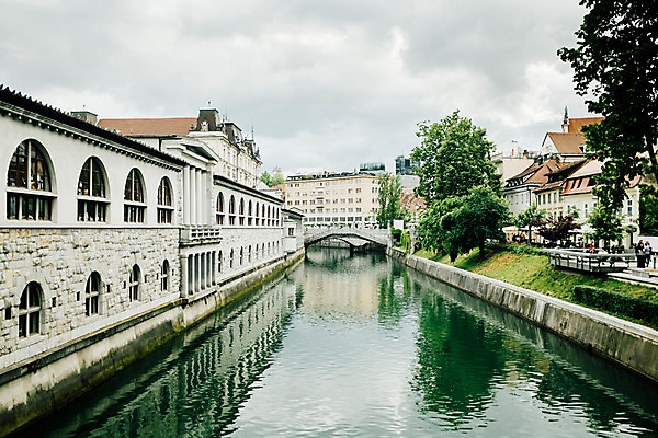 포토 자연요소 식물 해외 건축물 유럽 나라 뷰포인트 풍경 도시 슬로베니아 파일형식 건물 나무 마을 강 JPG 사람없음 해외풍경 동유럽 도시풍경 주간 야외 원근감 거리 반사 국내포토 류블랴나