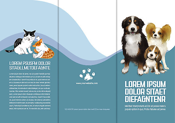 템플릿 표지디자인 북디자인 출판디자인 표지 리플렛 북커버 여러마리 3단접지 팜플렛 사람없음 반려동물 고양이 개 개발바닥 반려 이미지템플릿 AI파일 동물 다수 포유류 발바닥 파일형식 벡터