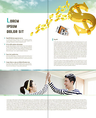 PSD 템플릿 표지디자인 북디자인 부부 출판디자인 여자 남자 내지 리플렛 2단접지 북커버 주택 팜플렛 상반신 20대 성인 두명 옆모습 금융 마주보기 달러 동전 한국인 화폐기호 내집마련 하이파이브 이미지템플릿 기호 커플 뷰포인트 돈 모션 부동산 사람 동양인 손짓 청년 건물 경제 화폐 파일형식