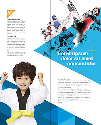 PSD 템플릿 표지디자인 북디자인 출판디자인 남자 내지 어린이 리플렛 스포츠 2단접지 북커버 웃음 소년 팜플렛 여러명 상반신 성인 파이팅 주먹 한국인 킥 보호장비 태권도 태권도복 이미지템플릿 다수 모션 표정 도복 사람 동양인 격투기 장비 파일형식