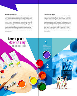 PSD 템플릿 표지디자인 북디자인 출판디자인 어린이교육 교육 내지 어린이 리플렛 2단접지 북커버 색연필 미술 들기 소녀 소년 팜플렛 세명 물감 한국인 팔레트 스케치북 연필꽂이 이미지템플릿 여자 남자 모션 문화예술 문구용품 학용품 사람 동양인 미술도구 파일형식