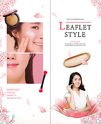 PSD 템플릿 우먼라이프 표지디자인 북디자인 출판디자인 여자 표지 꽃 리플렛 2단접지 북커버 웃음 팜플렛 상반신 20대 성인 세명 화장 뷰티 한국인 붓 바르기 비비크림 의료성형뷰티 이미지템플릿 식물 라이프스타일 모션 표정 사람 동양인 청년 화장품 파일형식