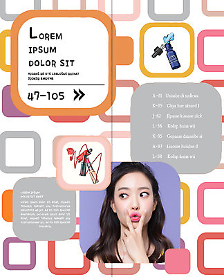 PSD 템플릿 우먼라이프 표지디자인 북디자인 출판디자인 여자 내지 리플렛 2단접지 북커버 한명 팜플렛 상반신 20대 성인 화장 뷰티 한국인 립스틱 브이 의료성형뷰티 이미지템플릿 1 라이프스타일 사람 동양인 손짓 청년 화장품 파일형식