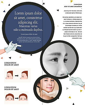 PSD 템플릿 우먼라이프 표지디자인 북디자인 손 출판디자인 여자 내지 얼굴 리플렛 2단접지 북커버 주사기 팜플렛 여러명 상반신 20대 성인 뷰티 한국인 성형수술 수술장갑 성형전 성형후 의료성형뷰티 이미지템플릿 라이프스타일 장갑 다수 의료기기 사람 동양인 청년 신체부위 수술 파일형식