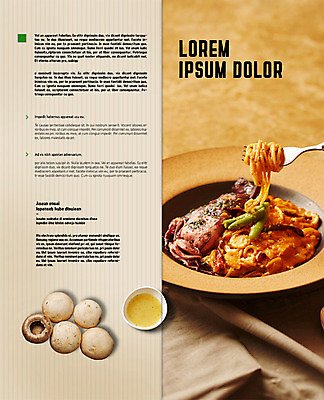 PSD 템플릿 접시 표지디자인 북디자인 출판디자인 내지 음식 리플렛 포크 2단접지 북커버 서양음식 스파게티 팜플렛 사람없음 오징어 양송이 이미지템플릿 식기 연체동물 파스타 수중동물 버섯 파일형식