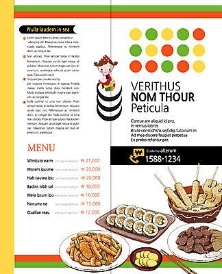 PSD 템플릿 접시 표지디자인 북디자인 출판디자인 여자 내지 어린이 한식 음식 리플렛 2단접지 북커버 한명 팜플렛 어묵 떡볶이 분식 어묵꼬치 김밥 단무지 순대 이미지템플릿 1 식기 사람 꼬치 파일형식