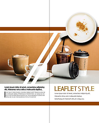 PSD 템플릿 표지디자인 북디자인 출판디자인 표지 커피 리플렛 2단접지 북커버 빨대 팜플렛 사람없음 커피잔 컵받침 카푸치노 아이스커피 시나몬가루 카페라떼 테이크아웃컵 이미지템플릿 음료 잔 컵 가루 받침대 라떼 시나몬 파일형식
