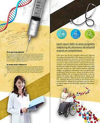 PSD 템플릿 표지디자인 북디자인 출판디자인 여자 남자 내지 리플렛 2단접지 북커버 의학 청진기 주사기 웃음 앉기 팜플렛 상반신 성인 세명 알약 한국인 환자 의사 60대 휠체어 염색체 서류판 이미지템플릿 노년 의료기기 모션 표정 사람 동양인 약 사무용품 의료진 생명공학 파일형식