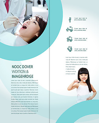 PSD 템플릿 표지디자인 북디자인 출판디자인 여자 내지 리플렛 2단접지 북커버 의학 치과 입벌림 소녀 팜플렛 상반신 20대 성인 세명 한국인 환자 의사 양치 칫솔 치과용품 치경 이미지템플릿 어린이 표정 병원 사람 동양인 청년 위생용품 청결 의료진 의료용품 파일형식