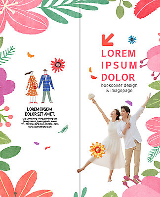 전신 PSD 템플릿 표지디자인 북디자인 커플 출판디자인 여자 표지 남자 꽃 리플렛 2단접지 북커버 서기 팜플렛 여러명 20대 성인 손잡기 한국인 이미지템플릿 식물 다수 관계 모션 사람 동양인 청년 파일형식