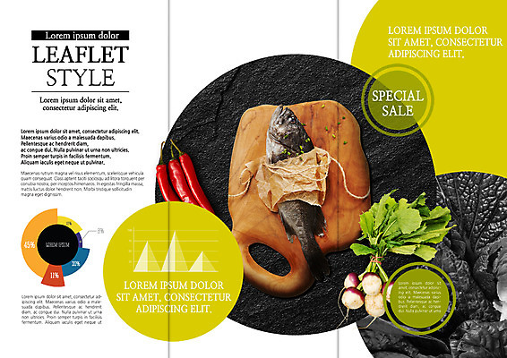 PSD 템플릿 표지디자인 북디자인 출판디자인 내지 리플렛 북커버 식재료 3단접지 그래프 도마 어류 팜플렛 사람없음 홍고추 적환무 이미지템플릿 고추 주방용품 수중동물 무 파일형식