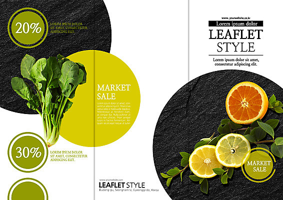 PSD 템플릿 표지디자인 북디자인 출판디자인 표지 리플렛 잎 북커버 오렌지 3단접지 단면 팜플렛 사람없음 퍼센트 레몬 시금치 이미지템플릿 식물 채소 과일 특수기호 파일형식