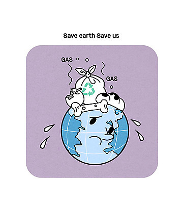 일러스트 사람없음 자연보호 환경 그린캠페인 쓰레기 환경보전 음식물쓰레기 지구모양 국내일러스트 AI파일 모양 지구 캠페인 자연 보호 사회이슈 파일형식 벡터