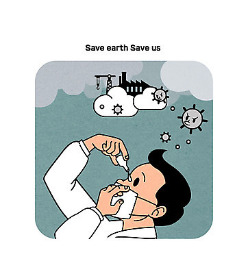 구름 남자 일러스트 공장 마스크 한명 성인 자연보호 환경 그린캠페인 오염 기중기 환경보전 대기오염 안약 미세먼지 국내일러스트 AI파일 자연요소 1 캠페인 공업 자연 사람 중장비 환경오염 보호 사회이슈 먼지 파일형식 벡터