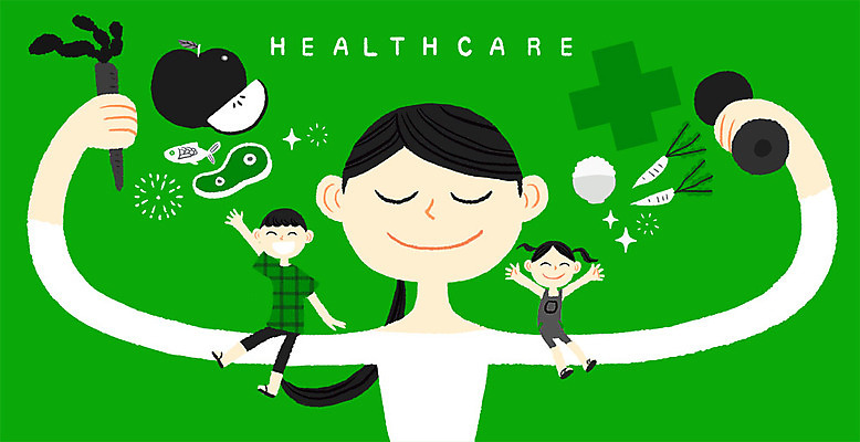 PSD 여자 남자 어린이 채소 일러스트 건강 성인 세명 건강관리 헬스 아령 사과 밥그릇 국내일러스트 그릇 과일 관리 사람 운동 파일형식