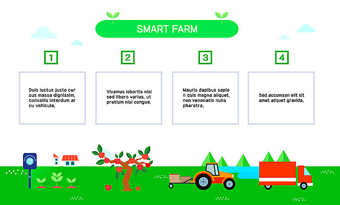 밭 농업 일러스트 그래프 사람없음 농사 인포그래픽 트럭 사과 농기구 스마트 귀농 사과나무 감시카메라 스마트팜 국내일러스트 AI파일 나무 산업 컨셉 과일 자동차 농장 카메라 파일형식 벡터