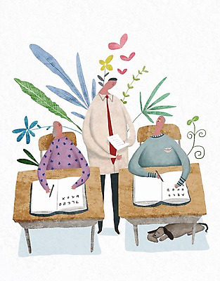 PSD 여자 할아버지 노년 남자 꽃 할머니 일러스트 성인 책 세명 실버라이프 노후 연필 노부부 풀잎 강아지 책상 노인대학 국내일러스트 식물 라이프스타일 부부 가구 잎 학용품 사람 반려동물 필기구 풀_식물 개 대학교 파일형식