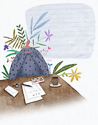 PSD 할아버지 노년 남자 꽃 종이 일러스트 편지봉투 잉크 한명 실버라이프 노후 펜 머그컵 풀잎 유언장 국내일러스트 식물 1 라이프스타일 잎 봉투 사람 성인 컵 필기구 풀_식물 편지 파일형식