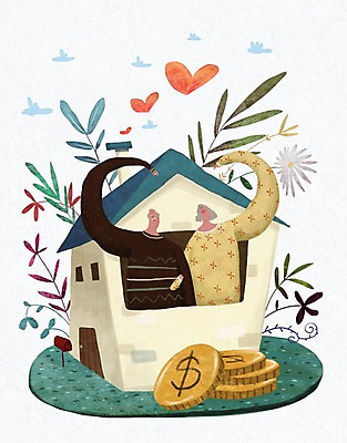 PSD 여자 할아버지 노년 남자 꽃 할머니 일러스트 주택 두명 실버라이프 노후 노부부 동전 우체통 하트 풀잎 노후자금 국내일러스트 모양 식물 라이프스타일 부부 잎 돈 사람 성인 건물 풀_식물 파일형식