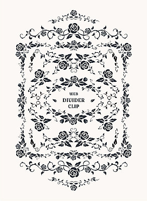 문양 무늬 일러스트 사람없음 장미 라벨 테두리 심볼 청첩장 꾸미기 당초문 데칼코마니 디바이더 국내일러스트 AI파일 카드프레임 꽃 카드_감사 프레임 파일형식 벡터