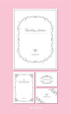 문양 무늬 일러스트 사람없음 세트 라벨 테두리 심볼 청첩장 꾸미기 당초문 데칼코마니 디바이더 국내일러스트 AI파일 카드프레임 카드_감사 프레임 파일형식 벡터