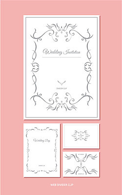 문양 무늬 일러스트 사람없음 세트 라벨 테두리 심볼 청첩장 꾸미기 당초문 데칼코마니 디바이더 국내일러스트 AI파일 카드프레임 카드_감사 프레임 파일형식 벡터