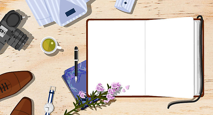 꽃 구두 셔츠 일러스트 프레임 사람없음 책 하이앵글 만년필 카메라 다이어리 찻잔 손목시계 손수건 플랫레이 국내일러스트 AI파일 식물 뷰포인트 시계 신발 상의 장신구 잔 전자제품 펜 사무용품 플랫 파일형식 벡터