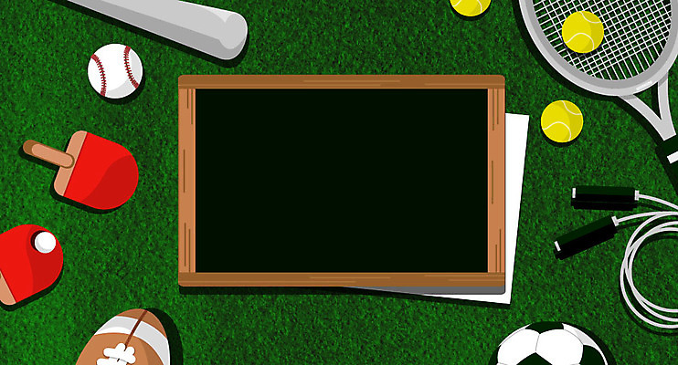 일러스트 축구공 프레임 사람없음 하이앵글 칠판 야구방망이 테니스라켓 탁구채 테니스공 야구공 줄넘기 럭비공 탁구공 플랫레이 국내일러스트 AI파일 뷰포인트 공 축구용품 운동 테니스 야구용품 라켓 테니스용품 탁구용품 플랫 럭비용품 파일형식 벡터