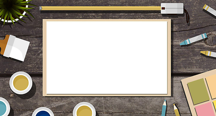 화분 종이 일러스트 색연필 프레임 줄자 사람없음 하이앵글 물감 크레파스 페인트붓 파스텔 플랫레이 국내일러스트 컬러칩 AI파일 뷰포인트 학용품 자 미술도구 붓 플랫 파일형식 벡터