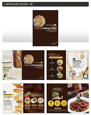 템플릿 그릇 ZIP 음식 식재료 그래프 파스타 샌드위치 팜플렛 사람없음 계란 숟가락 인디자인 INDD 이미지템플릿 식기 서양음식 수저 알 파일형식