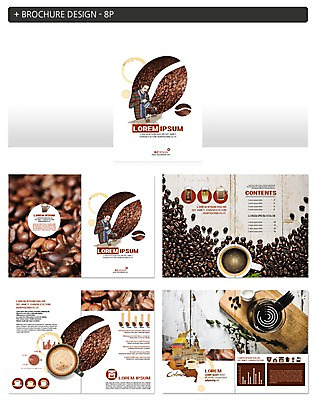 템플릿 남자 ZIP 커피 지도 그래프 도마 팜플렛 성인 두명 원두 커피잔 설탕 인디자인 INDD 이미지템플릿 음료 주방용품 잔 사람 파일형식
