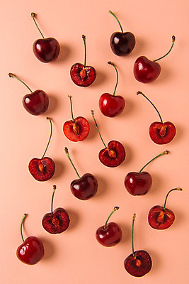 포토 JPG 스튜디오촬영 분홍색 백그라운드 과일 단면 실내 사람없음 체리 국내포토 컬러 내부 파일형식