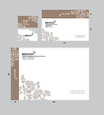 템플릿 꽃 명함 명함템플릿 서류봉투 편지봉투 사람없음 세트 갈색 패키지 봉투템플릿 우편봉투 비즈디자인 젠탱글 봉투디자인 이미지템플릿 AI파일 식물 컬러 봉투 편지 우편물 파일형식 벡터