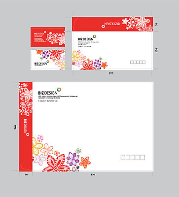 템플릿 꽃잎 명함 명함템플릿 서류봉투 편지봉투 사람없음 빨간색 세트 패키지 봉투템플릿 우편봉투 비즈디자인 젠탱글 봉투디자인 이미지템플릿 AI파일 꽃 컬러 봉투 편지 우편물 파일형식 벡터