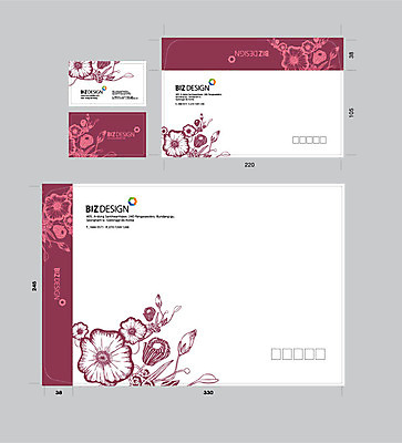 템플릿 꽃 꽃무늬 명함 명함템플릿 서류봉투 편지봉투 사람없음 세트 갈색 패키지 봉투템플릿 우편봉투 비즈디자인 젠탱글 봉투디자인 이미지템플릿 AI파일 식물 컬러 무늬 봉투 편지 우편물 파일형식 벡터