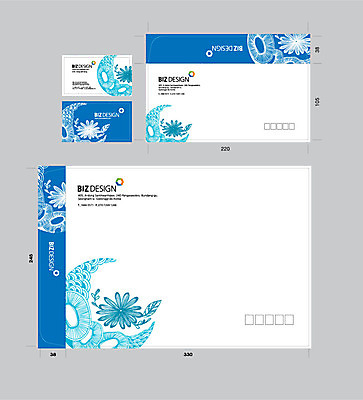 템플릿 문양 꽃잎 무늬 명함 명함템플릿 서류봉투 편지봉투 사람없음 파란색 세트 패키지 봉투템플릿 우편봉투 비즈디자인 젠탱글 봉투디자인 이미지템플릿 AI파일 꽃 컬러 봉투 편지 우편물 파일형식 벡터