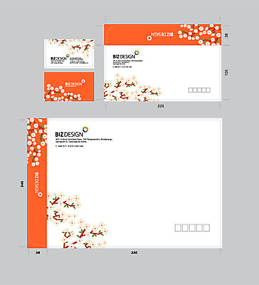 템플릿 명함 명함템플릿 서류봉투 편지봉투 꽃나무 사람없음 세트 주황색 패키지 봉투템플릿 우편봉투 비즈디자인 봉투디자인 이미지템플릿 AI파일 나무 꽃 컬러 봉투 편지 우편물 파일형식 벡터