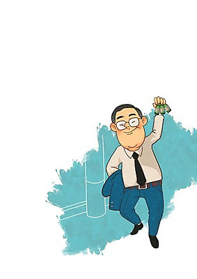 PSD 남자 일러스트 한명 성인 직장인 소주병 회식 국내일러스트 직업 1 술병 사람 식사 소주 파일형식