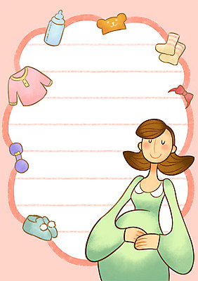 PSD 여자 일러스트 엄마 프레임 한명 성인 임산부 임신 아기용품 머리띠 젖병 아기신발 딸랑이 유아복 아기모자 아기양말 국내일러스트 모자_잡화 1 옷 신발 장신구 가족 사람 오브젝트 파일형식