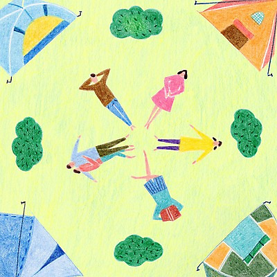 PSD 여자 남자 일러스트 휴식 텐트 캠핑도구 성인 책 눕기 캠핑 국내일러스트 컨셉 모션 레저 사람 도구 파일형식