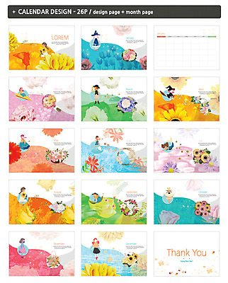 템플릿 꽃 ZIP 꽃다발 자연 풍경 여러명 달력 어린이상상 꽃프레임 탁상달력 인디자인 INDD 이미지템플릿 식물 다수 상상 프레임 사람 생태계 파일형식