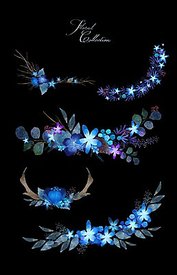 PSD 꽃 잎 꽃백그라운드 일러스트 수채화 사람없음 세트 라벨 나뭇가지 국내일러스트 나무 식물 백그라운드 프레임 파일형식